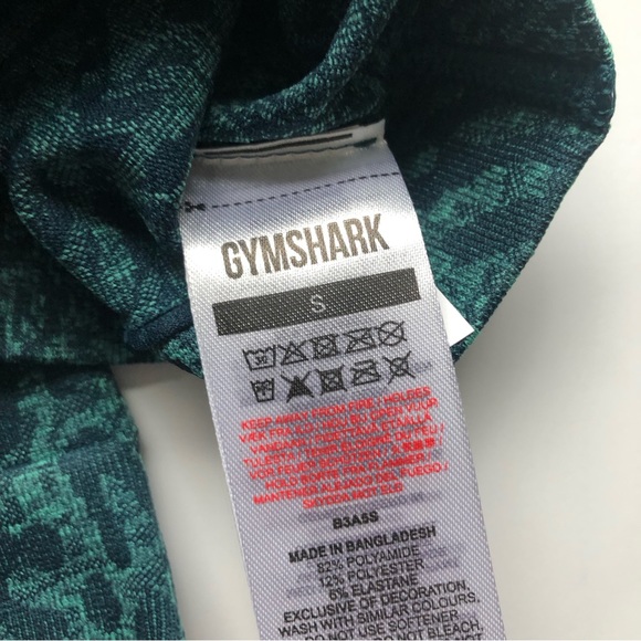 Gymshark S/M Adapt Animal Cycling Shorts & Seamless Crop Tank Top Set - Picture 5 of 7